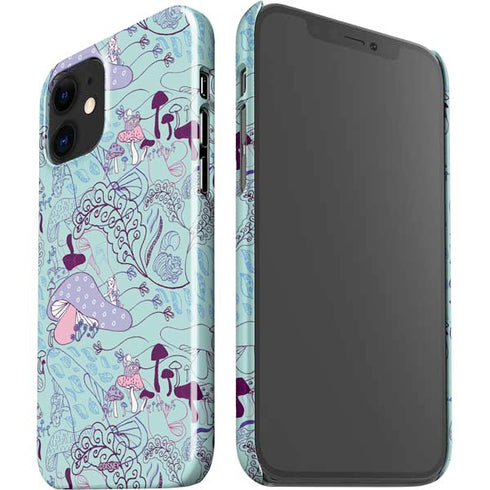 Disney Alice in Wonderland (animated) Mushrooms Print Pattern iPhone 12 Mini Lite Case