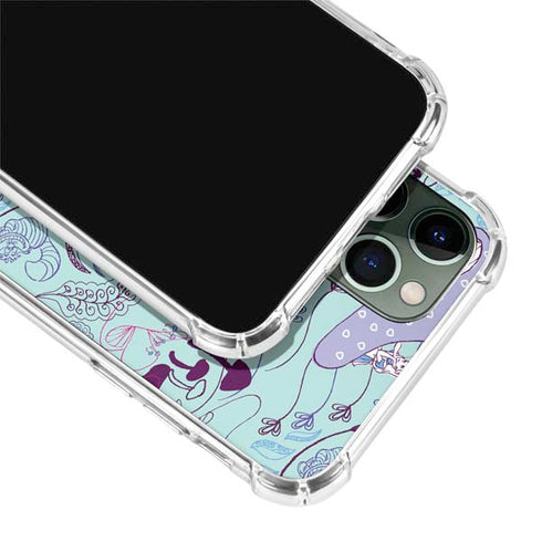 Disney Alice in Wonderland (animated) Mushrooms Print Pattern iPhone 12 Pro Clear Case