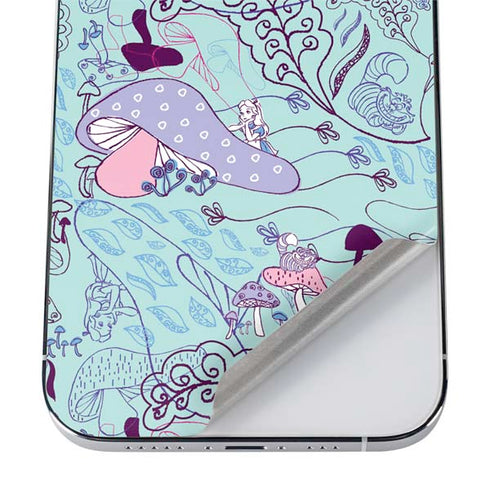 Disney Alice in Wonderland (animated) Mushrooms Print Pattern iPhone 12 Pro Skin