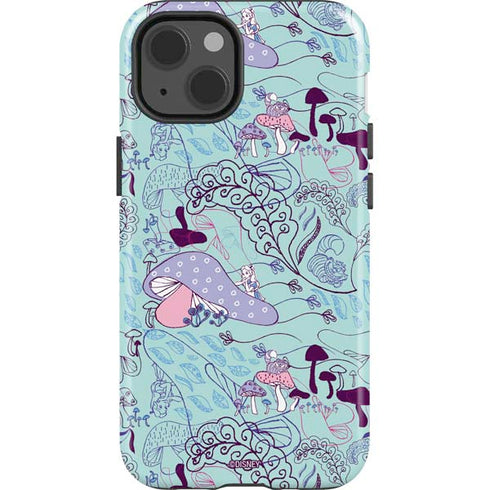 Disney Alice in Wonderland (animated) Mushrooms Print Pattern iPhone 13 Impact Case
