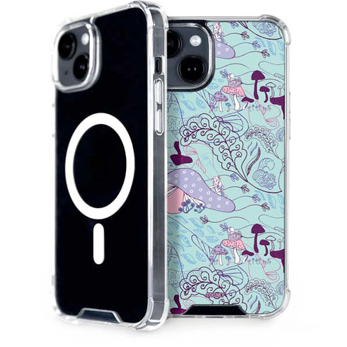 Disney Alice in Wonderland (animated) Mushrooms Print Pattern iPhone 13 MagSafe Case