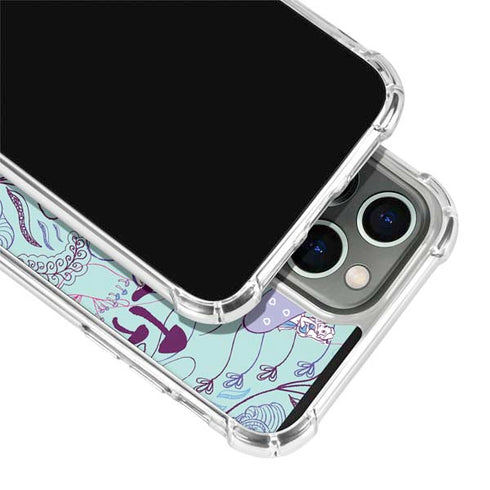 Disney Alice in Wonderland (animated) Mushrooms Print Pattern iPhone 13 Pro Clear Case