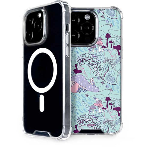 Disney Alice in Wonderland (animated) Mushrooms Print Pattern iPhone 13 Pro MagSafe Case