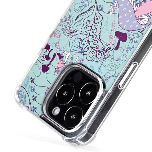 Disney Alice in Wonderland (animated) Mushrooms Print Pattern iPhone 13 Pro MagSafe Case