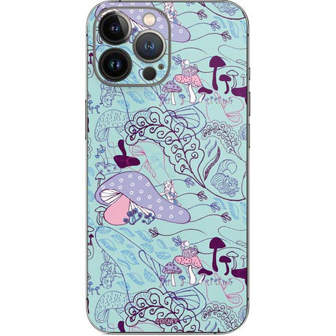 Disney Alice in Wonderland (animated) Mushrooms Print Pattern iPhone 13 Pro Max Skin