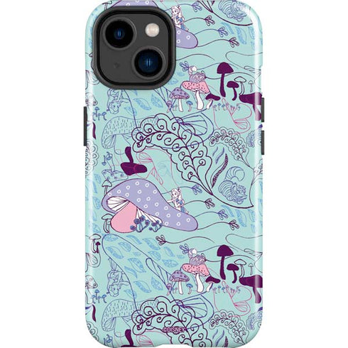 Disney Alice in Wonderland (animated) Mushrooms Print Pattern iPhone 14 Plus Impact Case