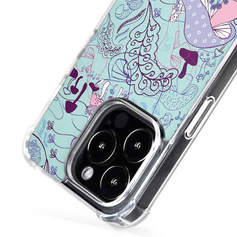 Disney Alice in Wonderland (animated) Mushrooms Print Pattern iPhone 14 Pro MagSafe Case