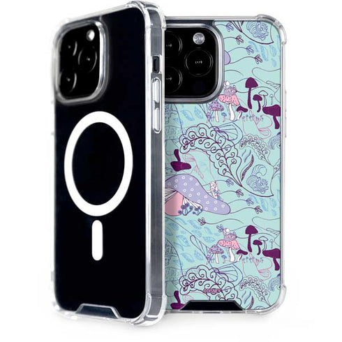 Disney Alice in Wonderland (animated) Mushrooms Print Pattern iPhone 14 Pro Max MagSafe Case