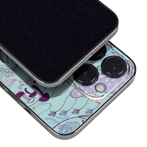 Disney Alice in Wonderland (animated) Mushrooms Print Pattern iPhone 14 Pro Max Skin