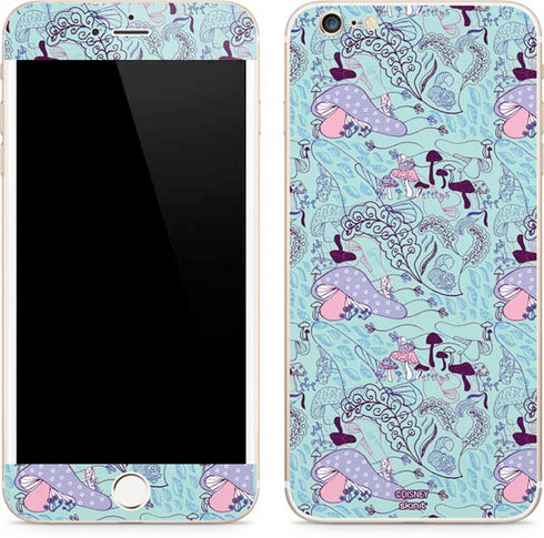 Disney Alice in Wonderland (animated) Mushrooms Print Pattern iPhone 6/6s Plus Skin