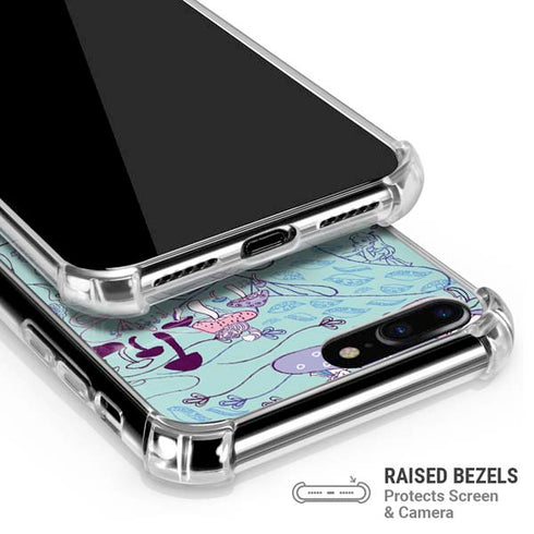 Disney Alice in Wonderland (animated) Mushrooms Print Pattern iPhone 7/8 Plus Clear Case