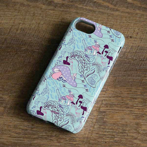 Disney Alice in Wonderland (animated) Mushrooms Print Pattern iPhone 7 Pro Case