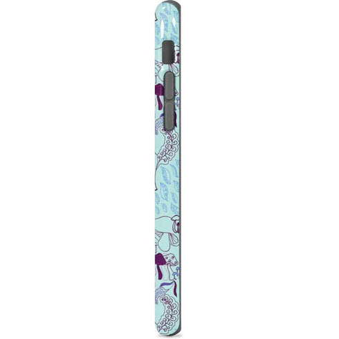 Disney Alice in Wonderland (animated) Mushrooms Print Pattern iPhone 8 Pro Case