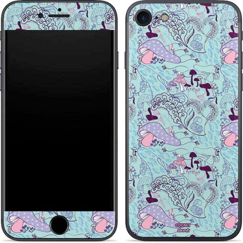 Disney Alice in Wonderland (animated) Mushrooms Print Pattern iPhone 8 Skin