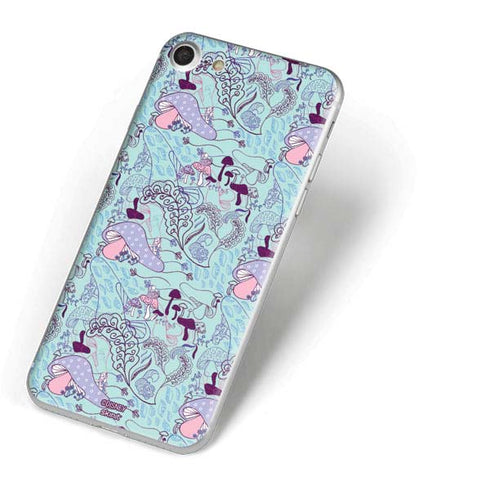 Disney Alice in Wonderland (animated) Mushrooms Print Pattern iPhone 8 Skin