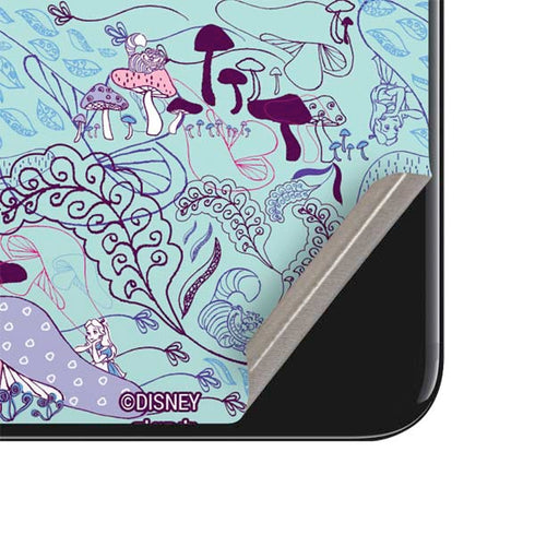 Disney Alice in Wonderland (animated) Mushrooms Print Pattern iPhone SE (2nd & 3rd Gen) Skin