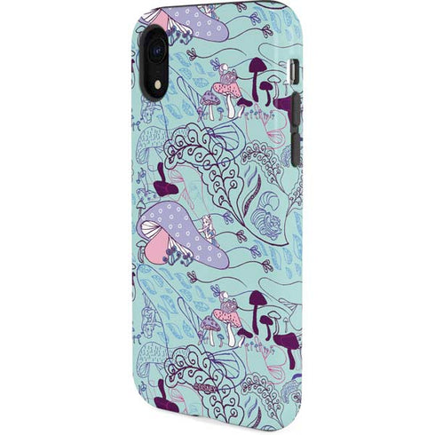 Disney Alice in Wonderland (animated) Mushrooms Print Pattern iPhone XR Pro Case