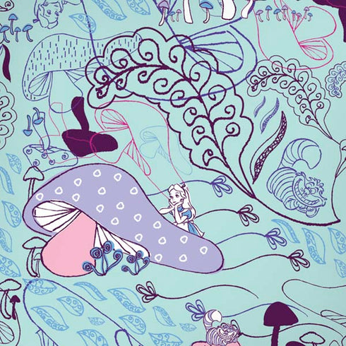 Disney Alice in Wonderland (animated) Mushrooms Print Pattern iPhone XR Pro Case