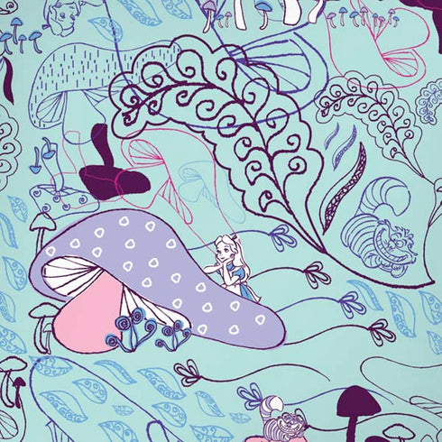 Disney Alice in Wonderland (animated) Mushrooms Print Pattern iPhone XR Skin