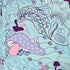 Disney Alice in Wonderland (animated) Mushrooms Print Pattern iPhone XR Skin