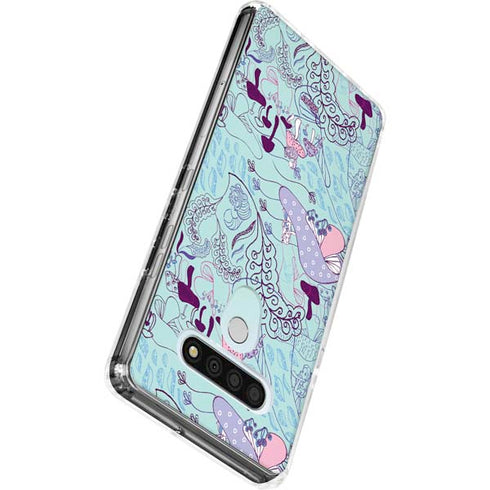 Disney Alice in Wonderland (animated) Mushrooms Print Pattern LG Stylo 6 Clear Case