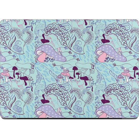 Disney Alice in Wonderland (animated) Mushrooms Print Pattern MacBook Pro 14in (2021-24) Skin