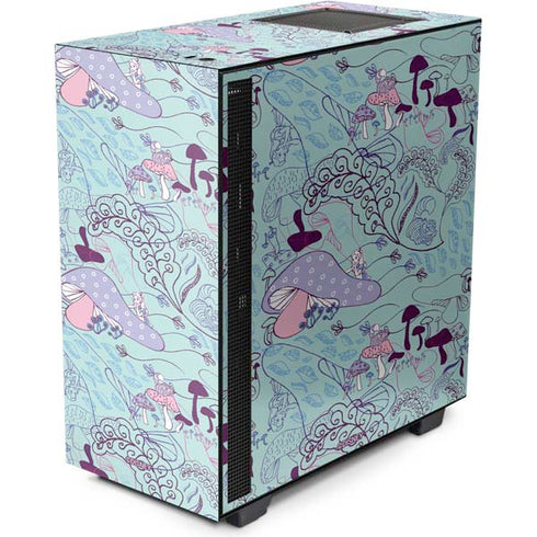 Disney Alice in Wonderland (animated) Mushrooms Print Pattern NZXT H510 Compact ATX Mid-Tower Case Skin