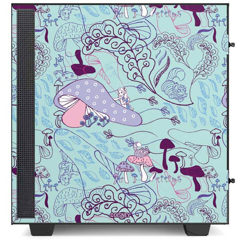 Disney Alice in Wonderland (animated) Mushrooms Print Pattern NZXT H510 Compact ATX Mid-Tower Case Skin