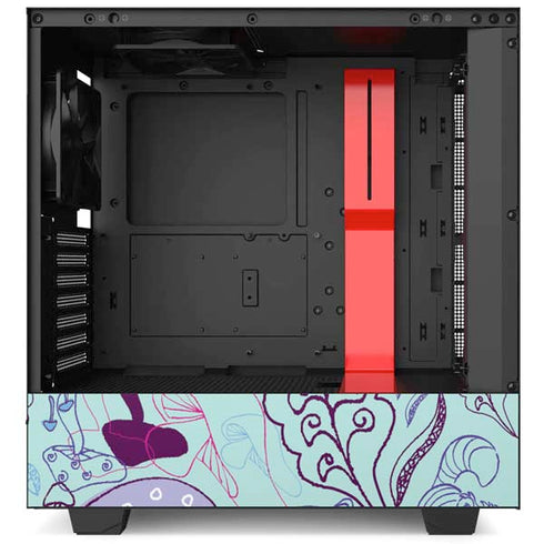 Disney Alice in Wonderland (animated) Mushrooms Print Pattern NZXT H510 Compact ATX Mid-Tower Case Skin
