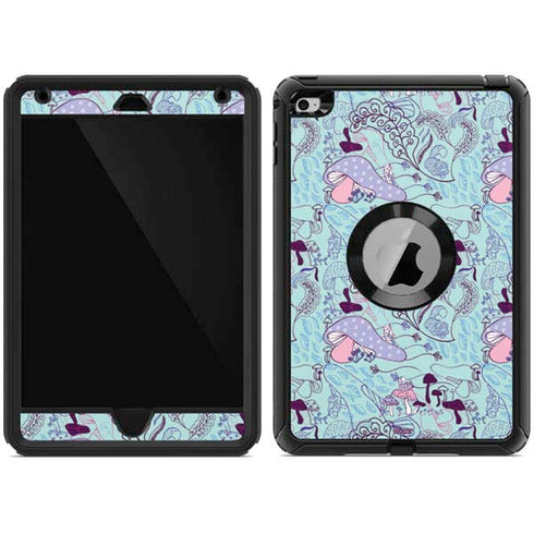 Disney Alice in Wonderland (animated) Mushrooms Print Pattern Otterbox Defender iPad Skin