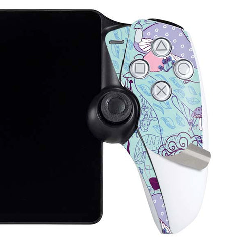 Disney Alice in Wonderland (animated) Mushrooms Print Pattern PlayStation Portal Remote Player Skin