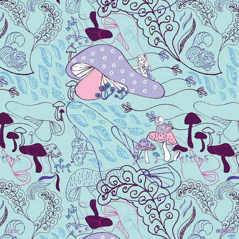 Disney Alice in Wonderland (animated) Mushrooms Print Pattern PS4 Console Skin