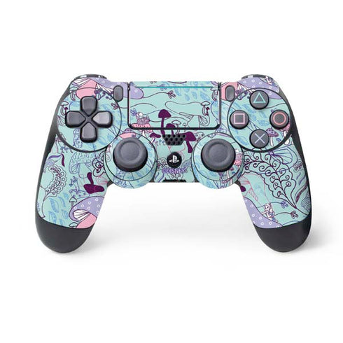 Disney Alice in Wonderland (animated) Mushrooms Print Pattern PS4 Pro/Slim Controller Skin