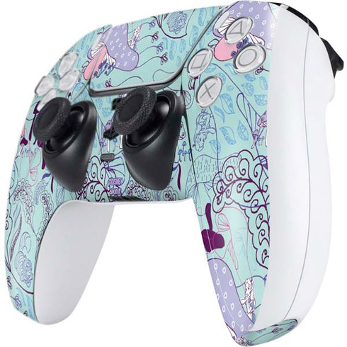 Disney Alice in Wonderland (animated) Mushrooms Print Pattern PS5 Controller Skin