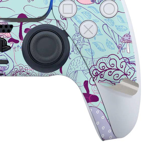 Disney Alice in Wonderland (animated) Mushrooms Print Pattern PS5 Controller Skin