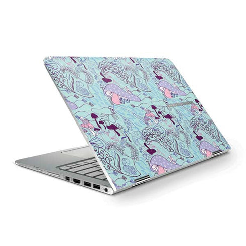 Disney Alice in Wonderland (animated) Mushrooms Print Pattern HP Spectre Skin