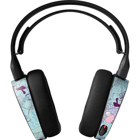Disney Alice in Wonderland (animated) Mushrooms Print Pattern SteelSeries Arctis 5 Skin