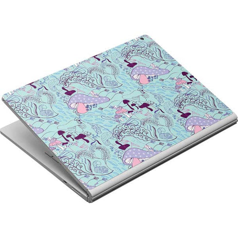 Disney Alice in Wonderland (animated) Mushrooms Print Pattern Surface Book Skin