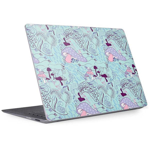 Disney Alice in Wonderland (animated) Mushrooms Print Pattern Surface Laptop 2 Skin