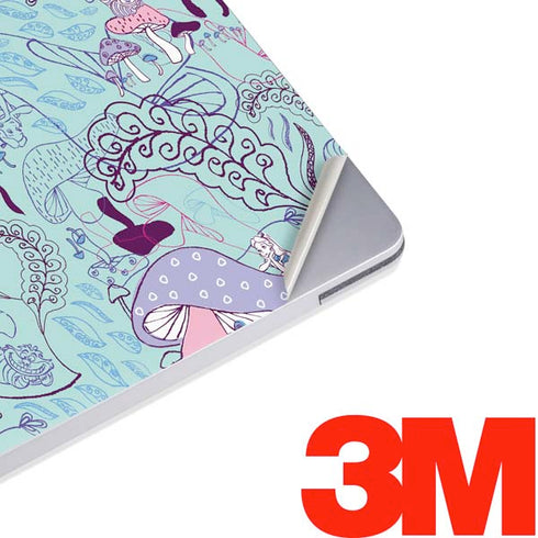 Disney Alice in Wonderland (animated) Mushrooms Print Pattern Surface Laptop 2 Skin