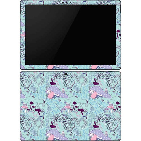 Disney Alice in Wonderland (animated) Mushrooms Print Pattern Surface Pro 6 Skin