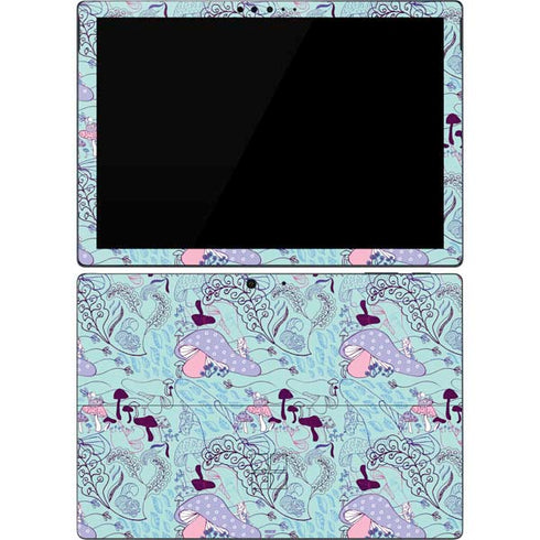 Disney Alice in Wonderland (animated) Mushrooms Print Pattern Surface Pro 7 Skin