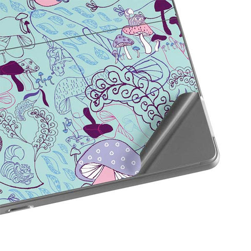Disney Alice in Wonderland (animated) Mushrooms Print Pattern Surface Pro 8 Skin