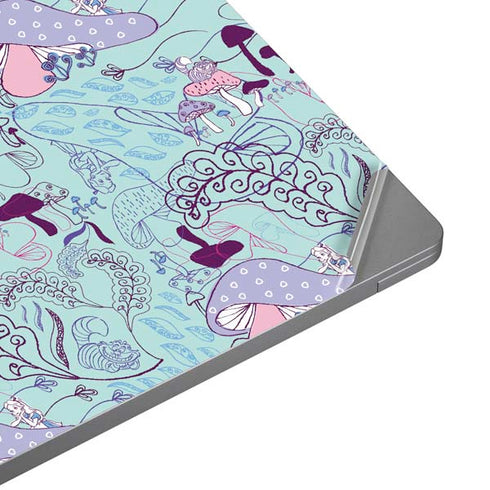 Disney Alice in Wonderland (animated) Mushrooms Print Pattern Universal Laptop 11in (8.8 x 6.2in) Skin