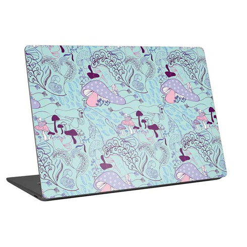 Disney Alice in Wonderland (animated) Mushrooms Print Pattern Universal Laptop 14in (11.4 x 8.2in) Skin