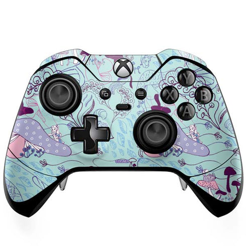 Disney Alice in Wonderland (animated) Mushrooms Print Pattern Xbox One Elite Controller Skin