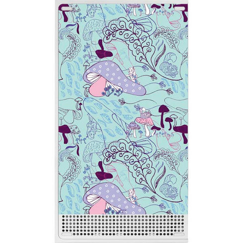 Disney Alice in Wonderland (animated) Mushrooms Print Pattern Xbox Series S Skins