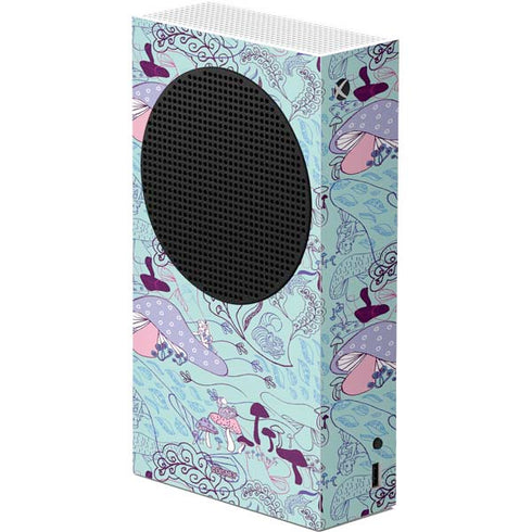 Disney Alice in Wonderland (animated) Mushrooms Print Pattern Xbox Series S Console Skin