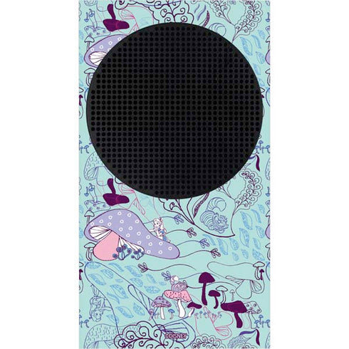 Disney Alice in Wonderland (animated) Mushrooms Print Pattern Xbox Series S Console Skin
