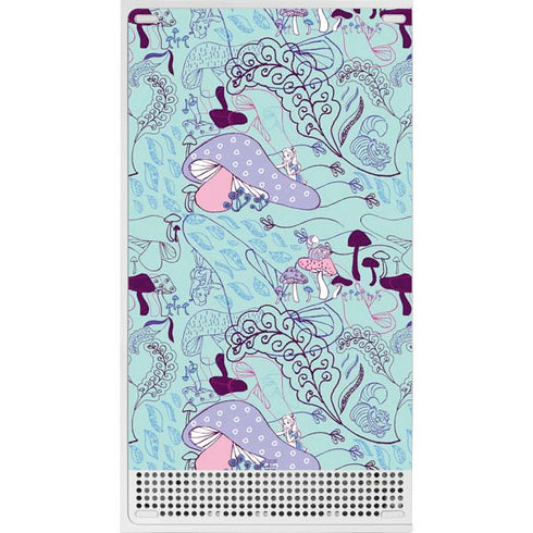 Disney Alice in Wonderland (animated) Mushrooms Print Pattern Xbox Series S Console Skin